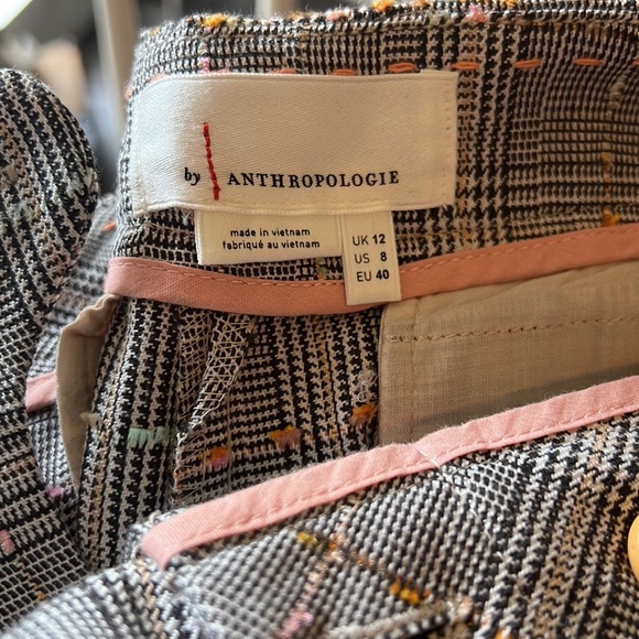 Anthropologie Roma Plaid Chenille Trousers - Picture 5 of 5